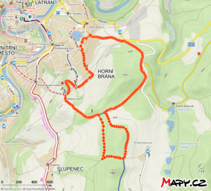 Štafeta COOP 2025 - trasa